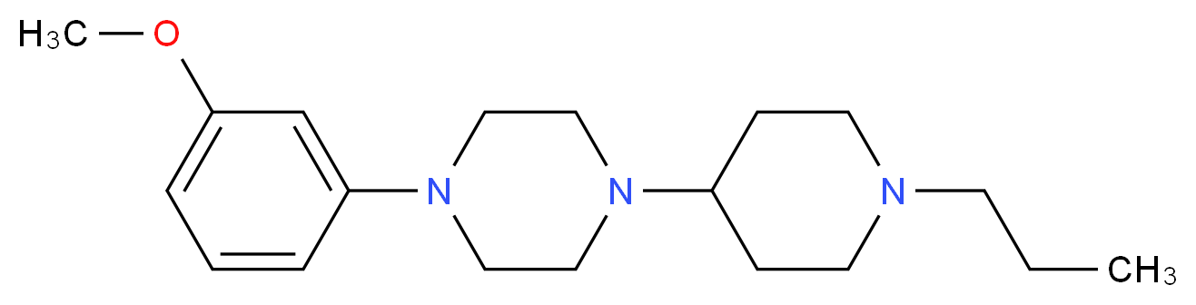 1-(3-methoxyphenyl)-4-(1-propyl-4-piperidinyl)piperazine_Molecular_structure_CAS_)