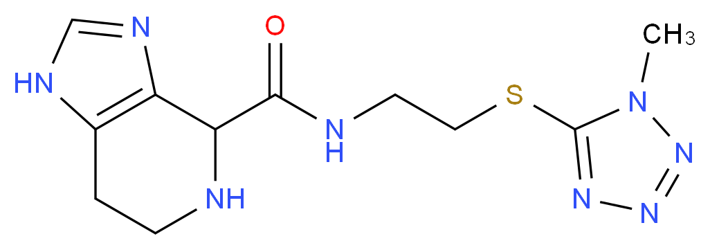 N-{2-[(1-methyl-1H-tetrazol-5-yl)thio]ethyl}-4,5,6,7-tetrahydro-1H-imidazo[4,5-c]pyridine-4-carboxamide_Molecular_structure_CAS_)