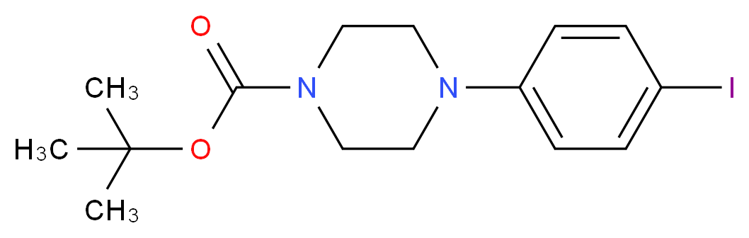 tert-butyl 4-(4-iodophenyl)tetrahydro-1(2H)-pyrazinecarboxylate_Molecular_structure_CAS_151978-66-4)