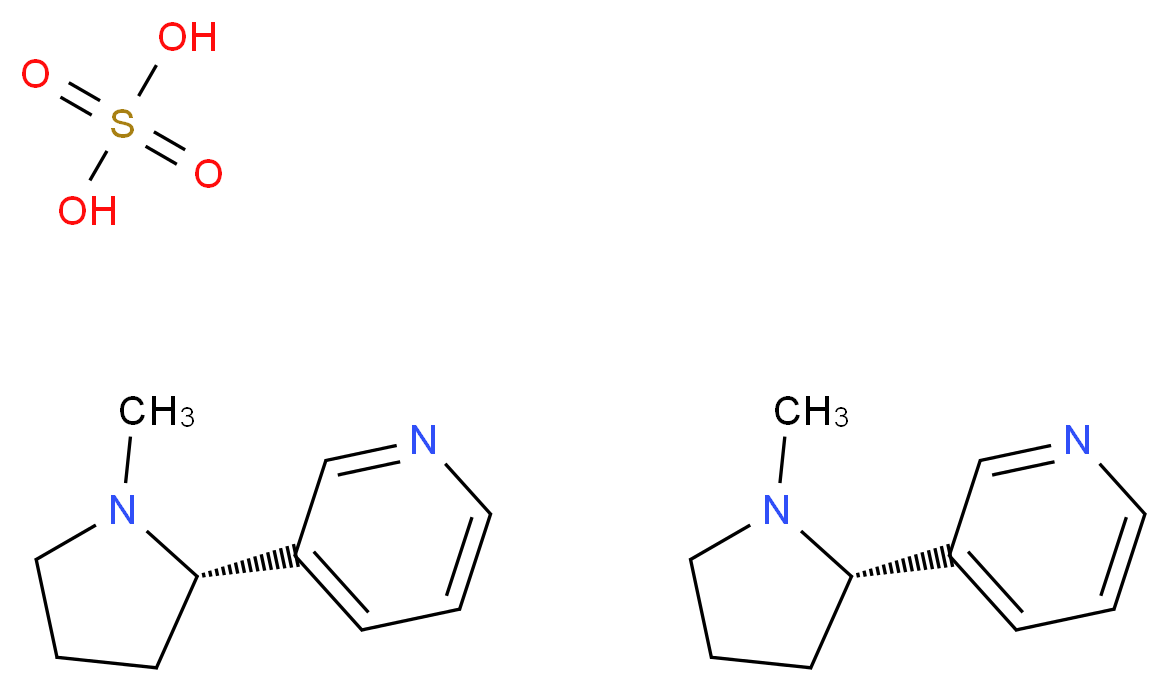 (-)-Nicotine hemisulfate salt_Molecular_structure_CAS_65-30-5)