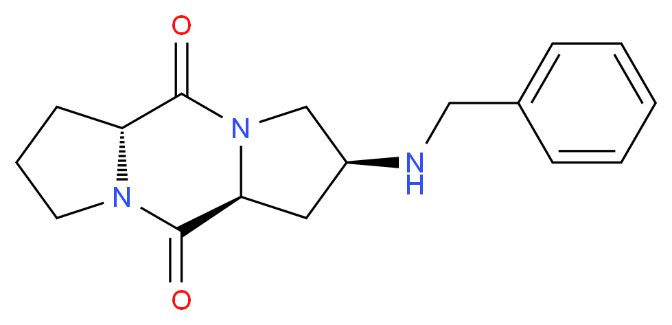 (2S,5aR,10aS)-2-(benzylamino)octahydro-5H,10H-dipyrrolo[1,2-a:1',2'-d]pyrazine-5,10-dione_Molecular_structure_CAS_)
