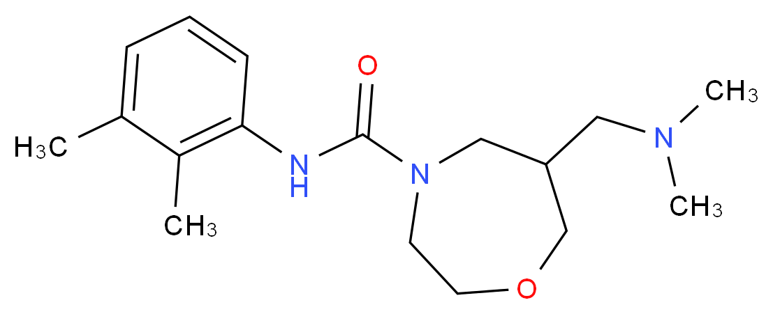 6-[(dimethylamino)methyl]-N-(2,3-dimethylphenyl)-1,4-oxazepane-4-carboxamide_Molecular_structure_CAS_)