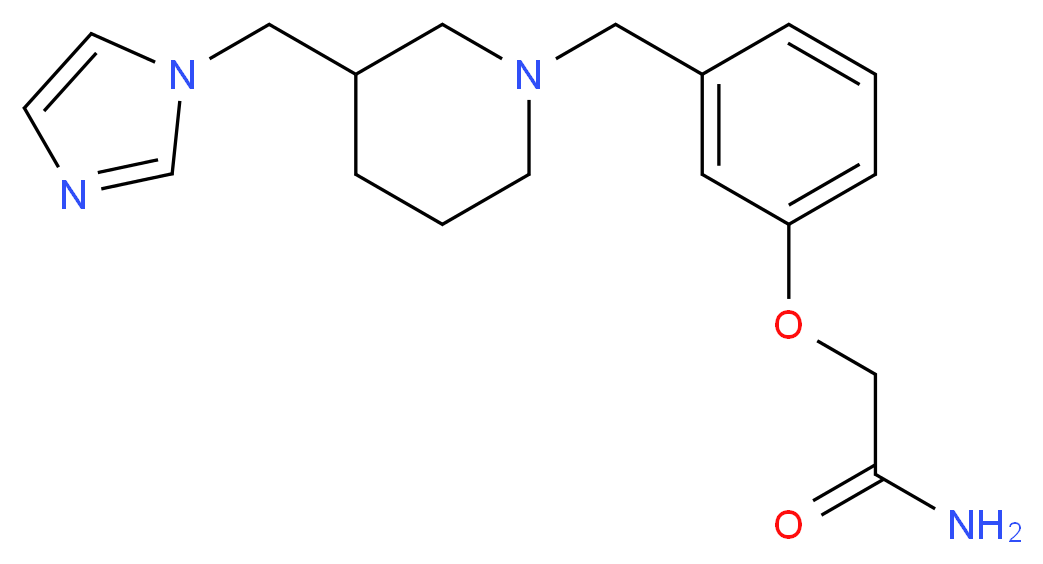 2-(3-{[3-(1H-imidazol-1-ylmethyl)piperidin-1-yl]methyl}phenoxy)acetamide_Molecular_structure_CAS_)