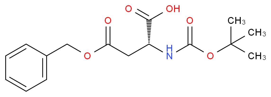 Boc-D-Aspartic acid 4-benzyl ester_Molecular_structure_CAS_51186-58-4)