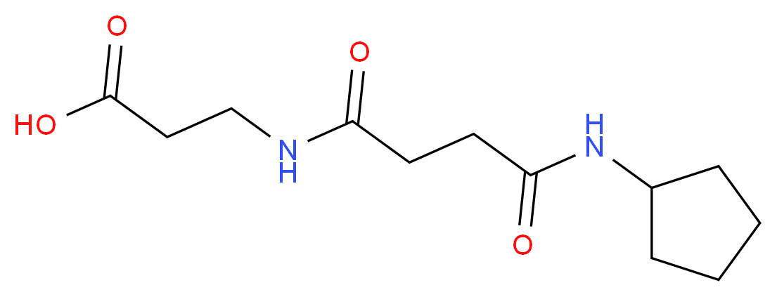 3-{[4-(cyclopentylamino)-4-oxobutanoyl]amino}propanoic acid_Molecular_structure_CAS_)
