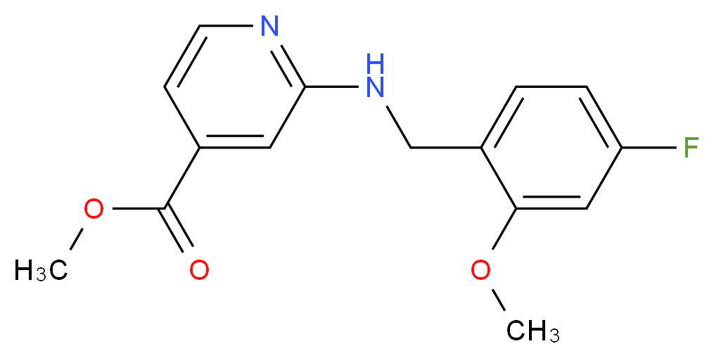 methyl 2-[(4-fluoro-2-methoxybenzyl)amino]isonicotinate_Molecular_structure_CAS_)