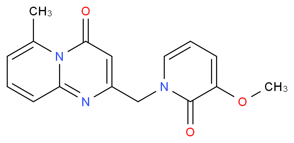 2-[(3-methoxy-2-oxopyridin-1(2H)-yl)methyl]-6-methyl-4H-pyrido[1,2-a]pyrimidin-4-one_Molecular_structure_CAS_)