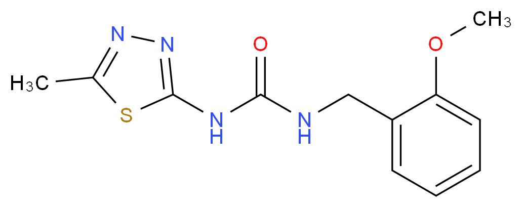 N-(2-methoxybenzyl)-N'-(5-methyl-1,3,4-thiadiazol-2-yl)urea_Molecular_structure_CAS_)