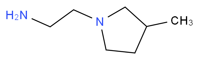 2-(3-methylpyrrolidin-1-yl)ethan-1-amine_Molecular_structure_CAS_)
