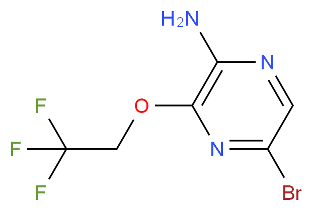 5-Bromo-3-(2,2,2-trifluoroethoxy)pyrazin-2-amine_Molecular_structure_CAS_947249-22-1)