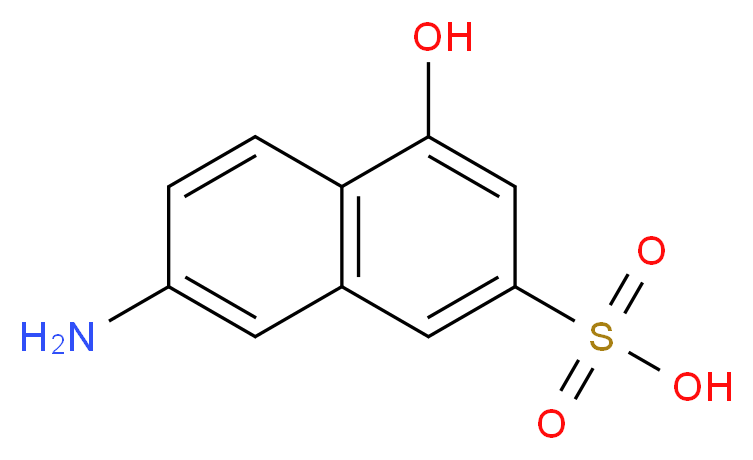 7-Amino-4-hydroxy-2-naphthalenesulfonic acid_Molecular_structure_CAS_87-02-5)
