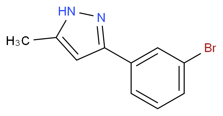3-(3-Bromophenyl)-5-methyl-1H-pyrazole_Molecular_structure_CAS_)