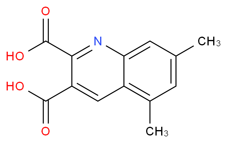 5,7-DIMETHYLQUINOLINE-2,3-DICARBOXYLIC ACID_Molecular_structure_CAS_948293-89-8)