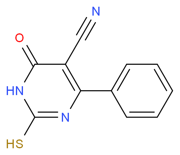 2-Mercapto-6-oxo-4-phenyl-1,6-dihydro-pyrimidine-5-carbonitrile_Molecular_structure_CAS_)