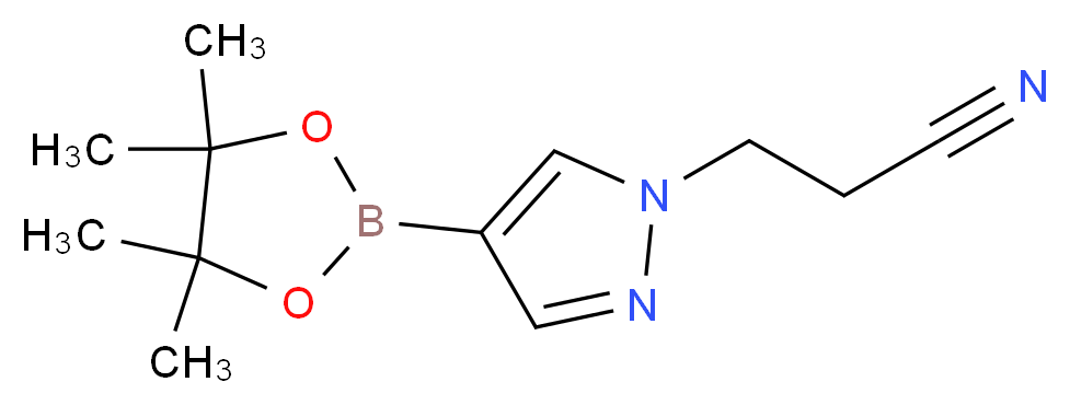 4-(4,4,5,5-Tetramethyl-1,3,2-dioxaborolan-2-yl)-1H-pyrazole-1-propanenitrile_Molecular_structure_CAS_1022092-33-6)