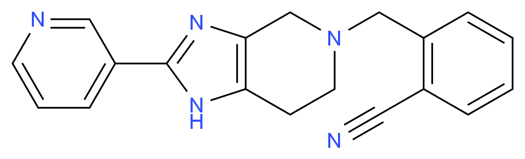 2-[(2-pyridin-3-yl-1,4,6,7-tetrahydro-5H-imidazo[4,5-c]pyridin-5-yl)methyl]benzonitrile_Molecular_structure_CAS_)