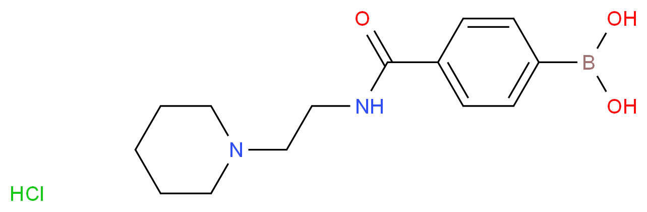 4-{[2-(Piperidin-1-yl)ethyl]carbamoyl}benzeneboronic acid hydrochloride 98%_Molecular_structure_CAS_957060-72-9)