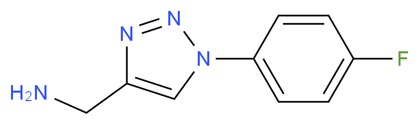 1-[1-(4-FLUOROPHENYL)-1H-1,2,3-TRIAZOL-4-YL]METHANAMINE_Molecular_structure_CAS_)