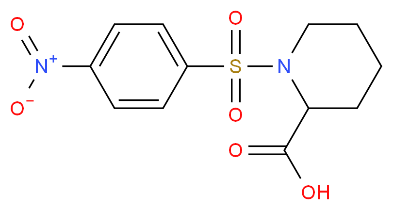 1-[(4-nitrophenyl)sulfonyl]piperidine-2-carboxylic acid_Molecular_structure_CAS_)
