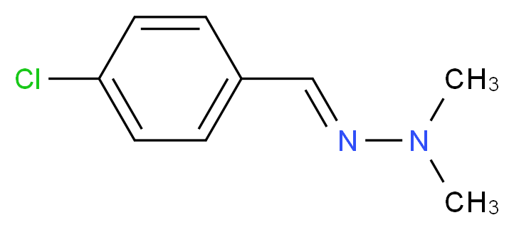 4-Chlorobenzenecarbaldehyde N,N-dimethylhydrazone_Molecular_structure_CAS_22699-29-2)