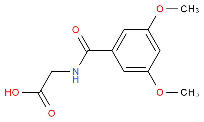 (3,5-Dimethoxy-benzoylamino)-acetic acid_Molecular_structure_CAS_)