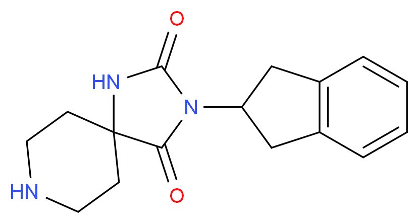 3-(2,3-dihydro-1H-inden-2-yl)-1,3,8-triazaspiro[4.5]decane-2,4-dione_Molecular_structure_CAS_)