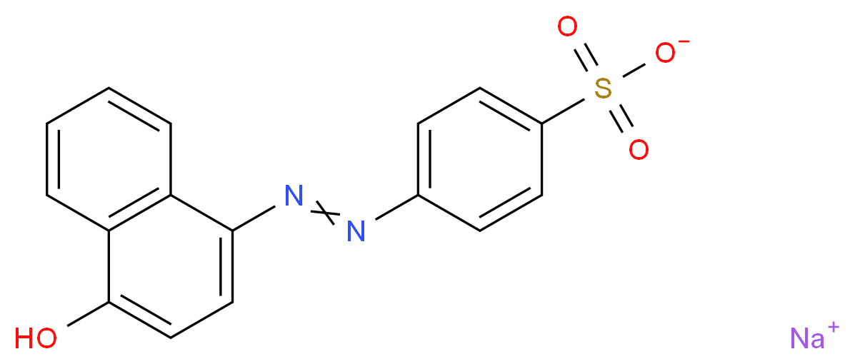 Sodium 4-((4-hydroxynaphthalen-1-yl)diazenyl)benzenesulfonate_Molecular_structure_CAS_523-44-4)