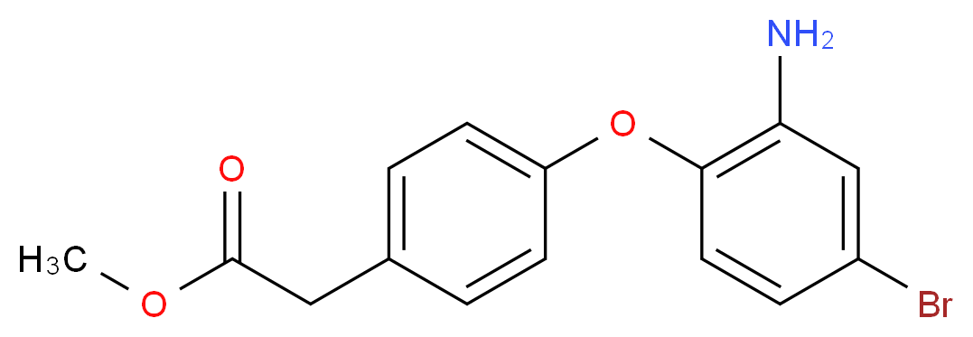 Methyl 2-[4-(2-amino-4-bromophenoxy)phenyl]acetate_Molecular_structure_CAS_)