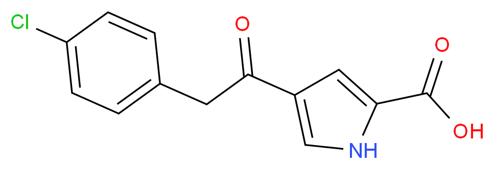 4-[2-(4-Chlorophenyl)acetyl]-1H-pyrrole-2-carboxylic acid_Molecular_structure_CAS_)