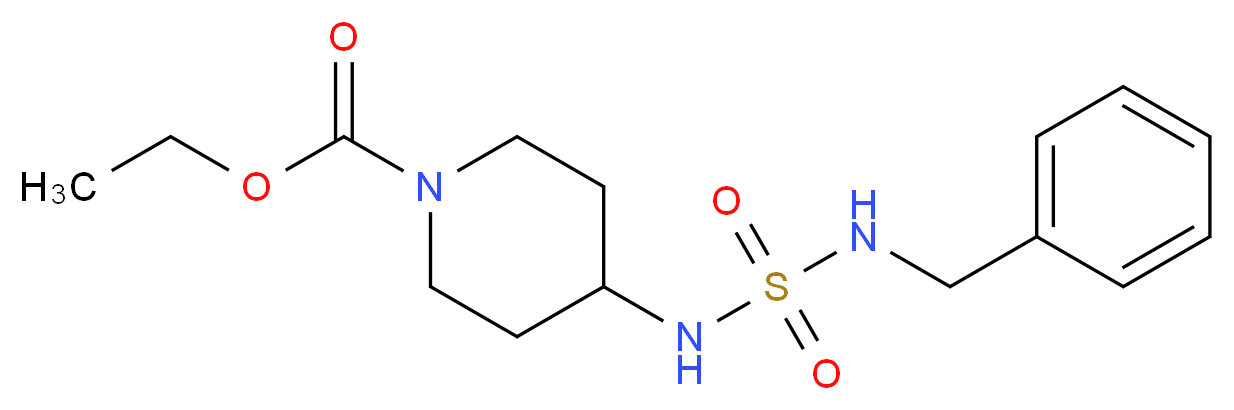ethyl 4-{[(benzylamino)sulfonyl]amino}piperidine-1-carboxylate_Molecular_structure_CAS_)