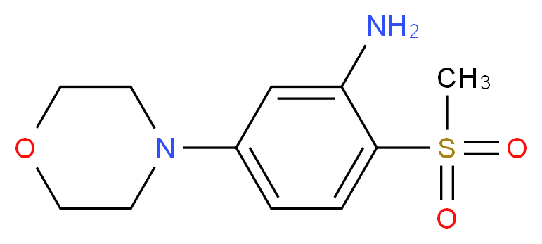 2-Methylsulfonyl-5-(morpholin-4-yl)aniline_Molecular_structure_CAS_)