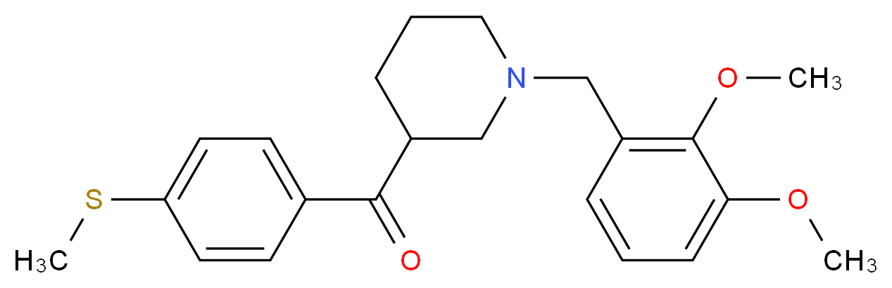 [1-(2,3-dimethoxybenzyl)-3-piperidinyl][4-(methylthio)phenyl]methanone_Molecular_structure_CAS_)
