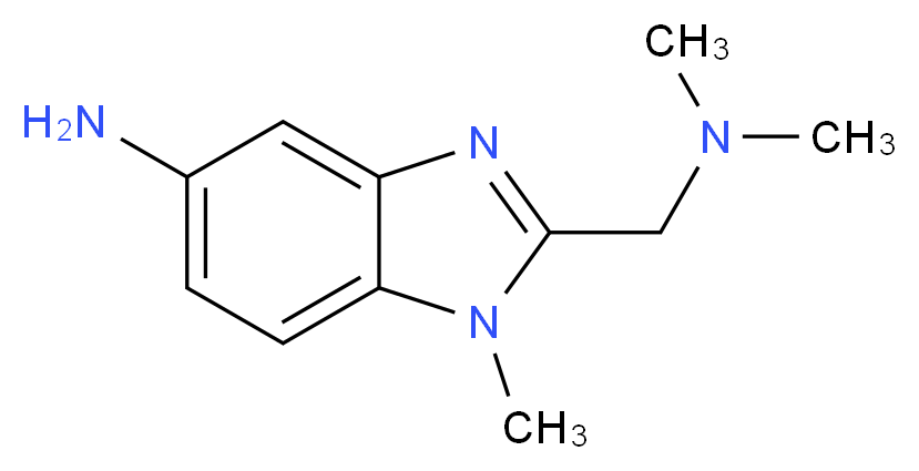 2-((dimethylamino)methyl)-1-methyl-1H-benzo[d]imidazol-5-amine_Molecular_structure_CAS_)