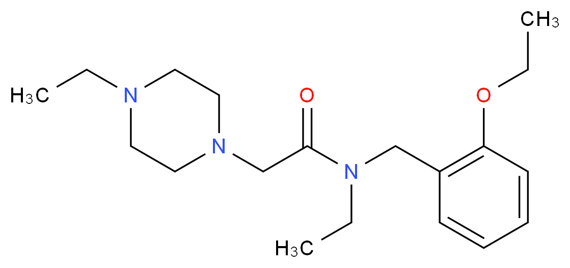 N-(2-ethoxybenzyl)-N-ethyl-2-(4-ethylpiperazin-1-yl)acetamide_Molecular_structure_CAS_)