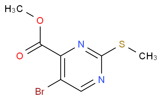Methyl 5-bromo-2-(methylsulfanyl)-4-pyrimidinecarboxylate_Molecular_structure_CAS_50593-91-4)
