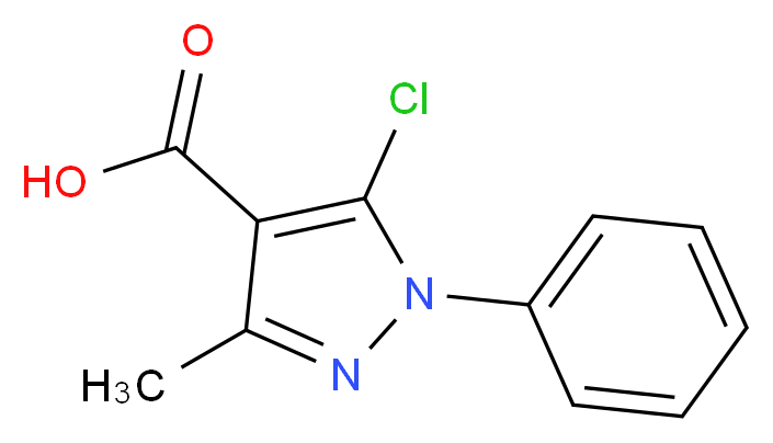 5-Chloro-3-methyl-1-phenyl-1H-pyrazole-4-carboxylic acid_Molecular_structure_CAS_1140-38-1)