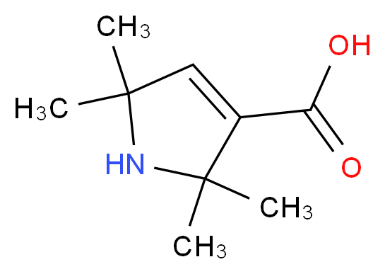 2,2,5,5-Tetramethyl-2,5-dihydro-1H-pyrrole-3-carboxylic acid_Molecular_structure_CAS_)