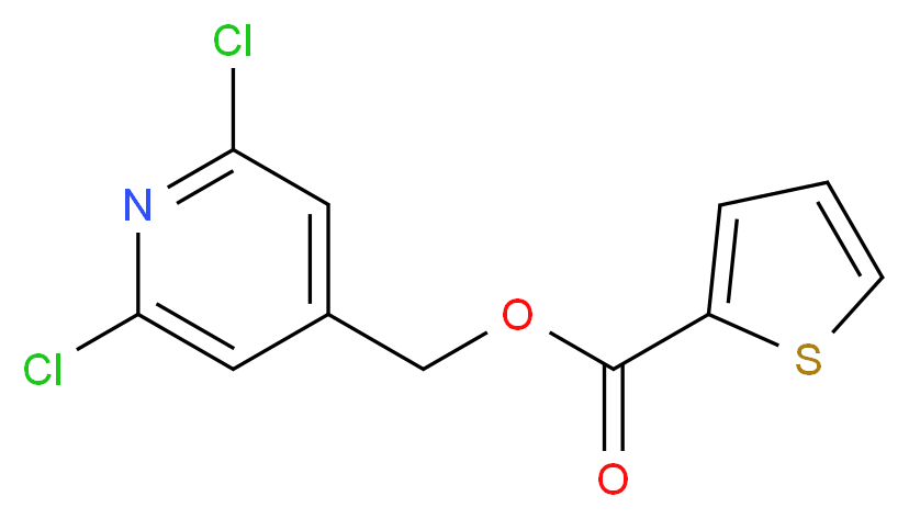 (2,6-dichloro-4-pyridyl)methyl thiophene-2-carboxylate_Molecular_structure_CAS_)