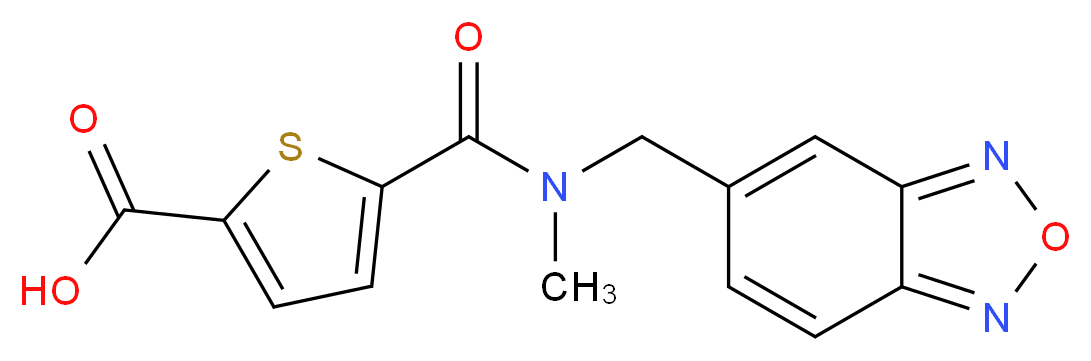 5-{[(2,1,3-benzoxadiazol-5-ylmethyl)(methyl)amino]carbonyl}thiophene-2-carboxylic acid_Molecular_structure_CAS_)