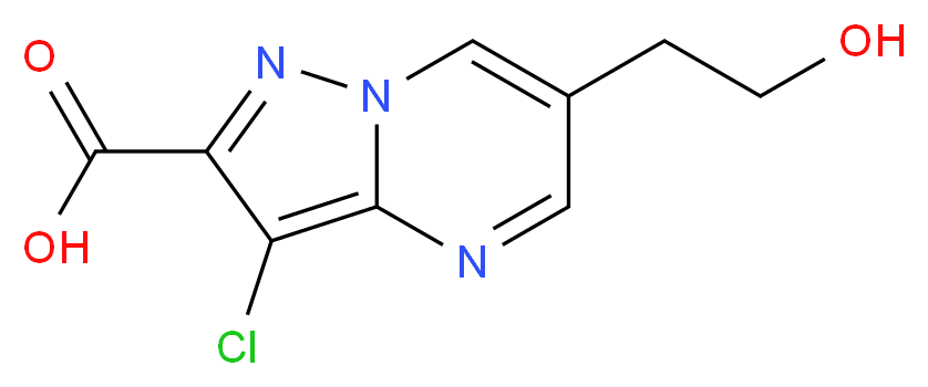 3-chloro-6-(2-hydroxyethyl)pyrazolo[1,5-a]pyrimidine-2-carboxylic acid_Molecular_structure_CAS_842974-84-9)