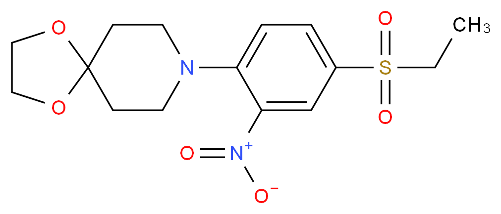 8-[4-(Ethylsulfonyl)-2-nitrophenyl]-1,4-dioxa-8-azaspiro[4.5]decane_Molecular_structure_CAS_)