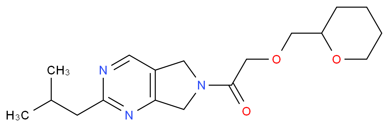 2-isobutyl-6-[(tetrahydro-2H-pyran-2-ylmethoxy)acetyl]-6,7-dihydro-5H-pyrrolo[3,4-d]pyrimidine_Molecular_structure_CAS_)