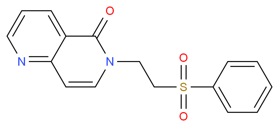 6-[2-(phenylsulfonyl)ethyl]-1,6-naphthyridin-5(6H)-one_Molecular_structure_CAS_)