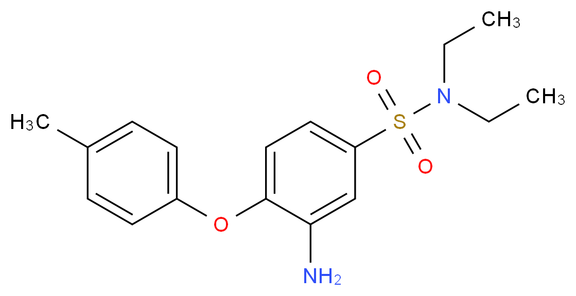 3-Amino-N,N-diethyl-4-p-tolyloxy-benzenesulfonamide_Molecular_structure_CAS_)