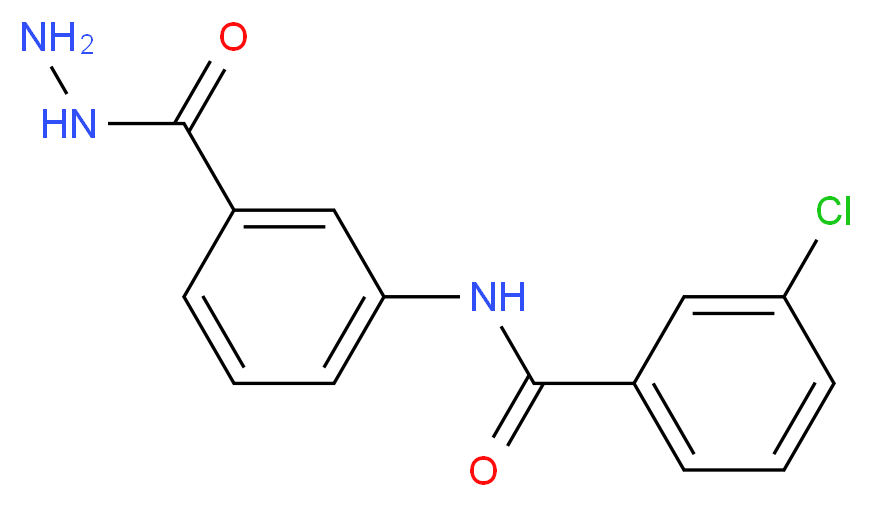 3-Chloro-N-[3-(hydrazinocarbonyl)phenyl]benzamide_Molecular_structure_CAS_)