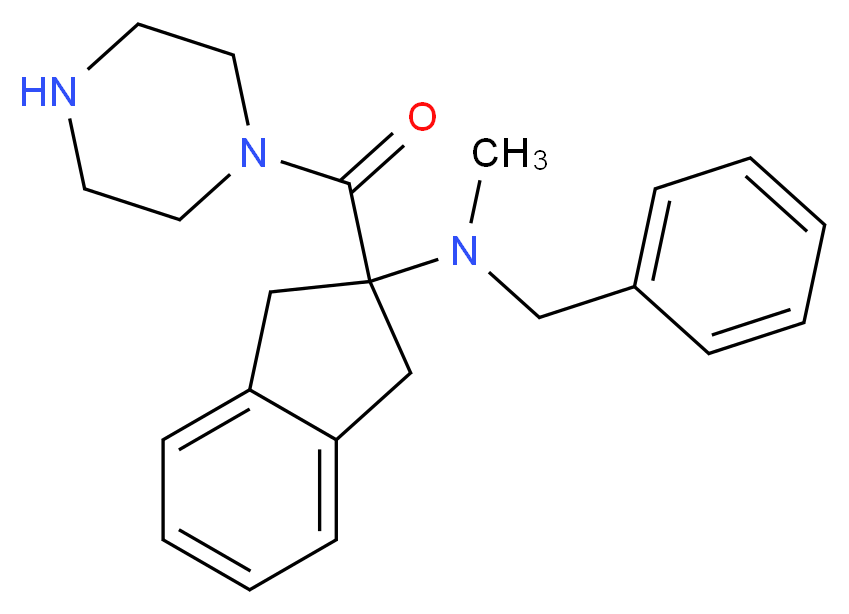 N-benzyl-N-methyl-2-(1-piperazinylcarbonyl)-2-indanamine_Molecular_structure_CAS_)
