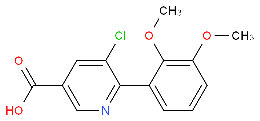 5-chloro-6-(2,3-dimethoxyphenyl)nicotinic acid_Molecular_structure_CAS_)