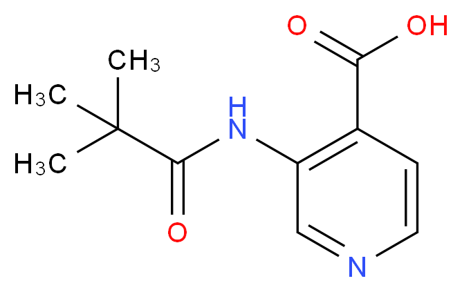 3-(2,2-Dimethyl-propionylamino)-isonicotinic acid_Molecular_structure_CAS_86847-91-8)