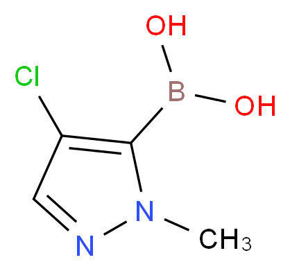 1-METHYL-4-CHLORO-1H-PYRAZOLE-5-BORONIC ACID_Molecular_structure_CAS_)