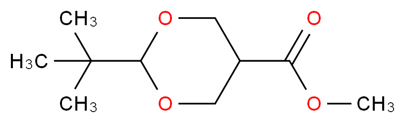 2-tert-Butyl-1,3-dioxane-5-carboxylic Acid Methyl Ester_Molecular_structure_CAS_1159977-17-9)